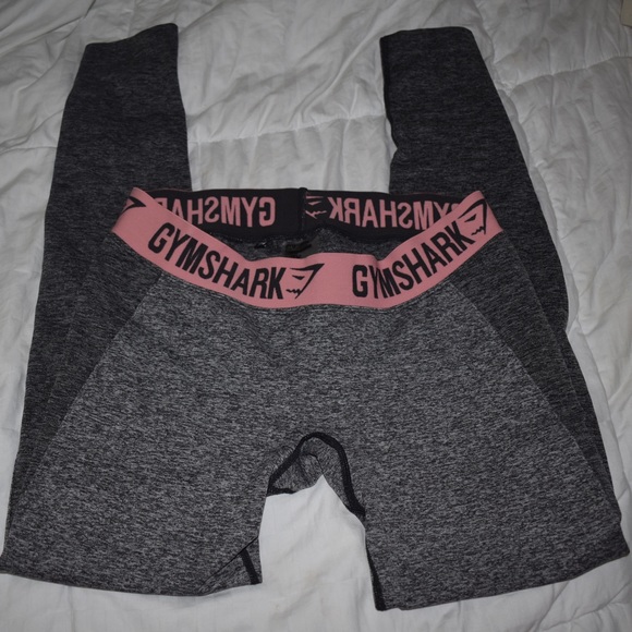 Gymshark Gray Peach Flex Leggings, Large - Picture 3 of 4